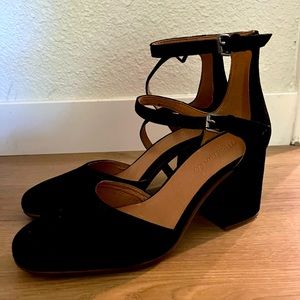 The Annalise Ankle-Strap Pump in Suede